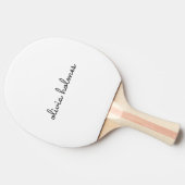 Raquette De Ping Pong Stylish monogram | Minimaliste moderne (Côté)