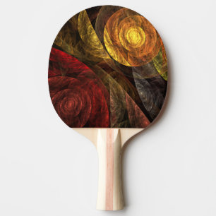 Raquette De Ping Pong Sun Flower Floral Moderne Art Motif Abstrait