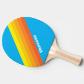 Raquette De Ping Pong Sunburst Sea Stripes with Name (Côté)