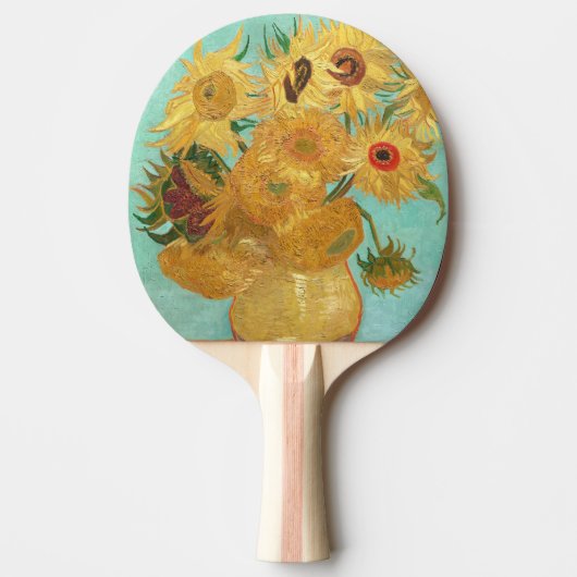 Raquette De Ping Pong Sunflowers Vincent van Gogh (Devant)