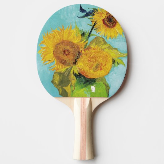 Raquette De Ping Pong Sunflowers Vincent van Gogh (Devant)