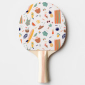 Raquette De Ping Pong Sunny Beach Fun Motif (Devant)