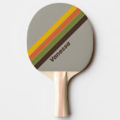 Raquette De Ping Pong Sunset Clover Striped with Name (Dos)