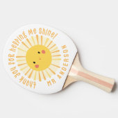 Raquette De Ping Pong Sunshine merci professeur moderne élégant (Côté)