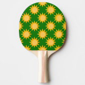 Raquette De Ping Pong Sunshine Sun Pattern Design On Green  (Devant)