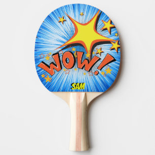 Raquette De Ping Pong Super héros comique wow de style d'art de bruit !