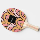 Raquette De Ping Pong Super Rainbows Motif orange rose (Côté)