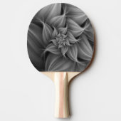 Raquette De Ping Pong Superbe fleur grise fractale (Dos)