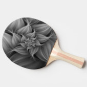 Raquette De Ping Pong Superbe fleur grise fractale (Côté)