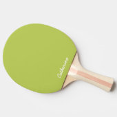Raquette de Ping Pong sur mesure en Chartreuse Dou (Côté)