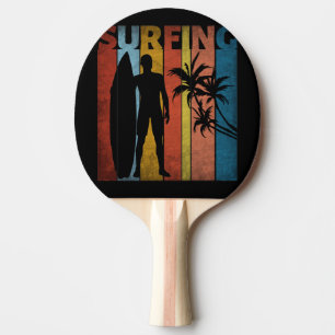 RAQUETTE DE PING PONG SURFANT L'ÉTÉ TROPICAL