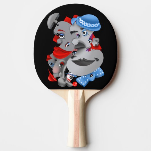 Raquette De Ping Pong Surreal Puzzle fait face à Ping Pong Paddle (Devant)
