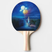 Raquette De Ping Pong Surreal se déplace vers son avenir (Devant)