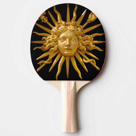 Raquette De Ping Pong Symbole de Louis XIV le Roi Soleil (Devant)