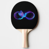 Raquette De Ping Pong Symbole de Neon Infinity par Glowing Hummingbird (Dos)