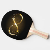 Raquette De Ping Pong Symbole d'infini doré (Côté)