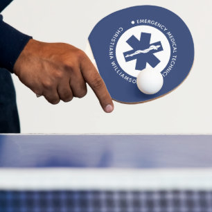 Raquette De Ping Pong Symbole EMT personnalisé Technicien Médicale d'urg