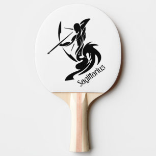 Raquette De Ping Pong Symbole et signe zodiaque Sagittaire