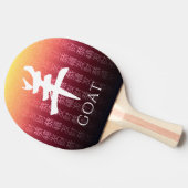 Raquette De Ping Pong Symbole lunaire 羊 chèvre rouge or chinois Zodiac (Côté)