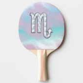 Raquette De Ping Pong Symbole Scorpio Zodiac en style perle (Devant)