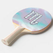 Raquette De Ping Pong Symbole Scorpio Zodiac en style perle (Devant Angle)
