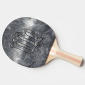Raquette De Ping Pong Symbole Virgo Zodiac Grunge Style Distressed (Côté)