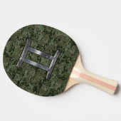 Raquette De Ping Pong SYMBOLE Zodiaque Gemini sur Camo numérique vert (Côté)