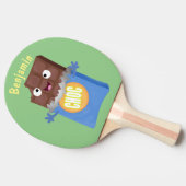 Raquette De Ping Pong Sympa chocolat chocolat bonbon bar personnage de d (Côté)