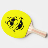Raquette De Ping Pong Sympa Expression Visage Jaune (Côté)