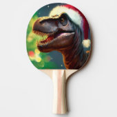 Raquette De Ping Pong T-Rex de Noël (2) (Dos)