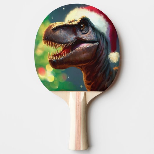 Raquette De Ping Pong T-Rex de Noël (2) (Devant)