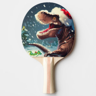 Raquette De Ping Pong T-Rex de Noël (3)