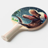 Raquette De Ping Pong T-Rex de Noël (3) (Devant Angle)
