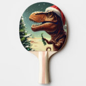 Raquette De Ping Pong T-Rex de Noël (4) (Dos)