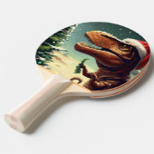 Raquette De Ping Pong T-Rex de Noël (4) (Devant Angle)