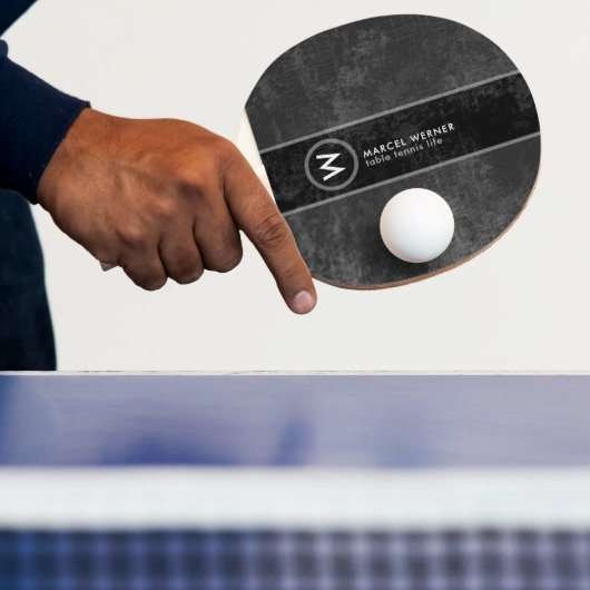 Raquette De Ping Pong Table Tennis Life Paddle avec Monogramme (Insitu)
