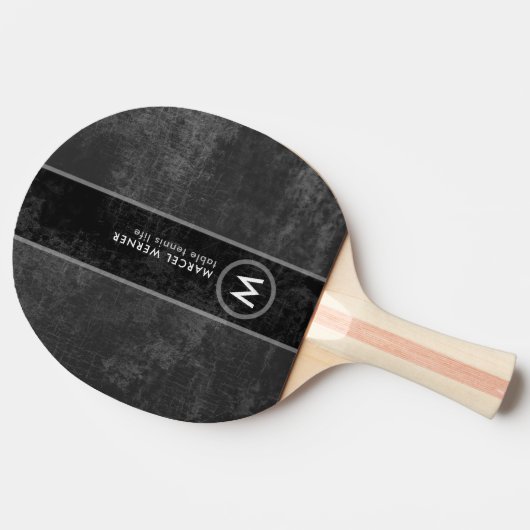 Raquette De Ping Pong Table Tennis Life Paddle avec Monogramme (Côté)