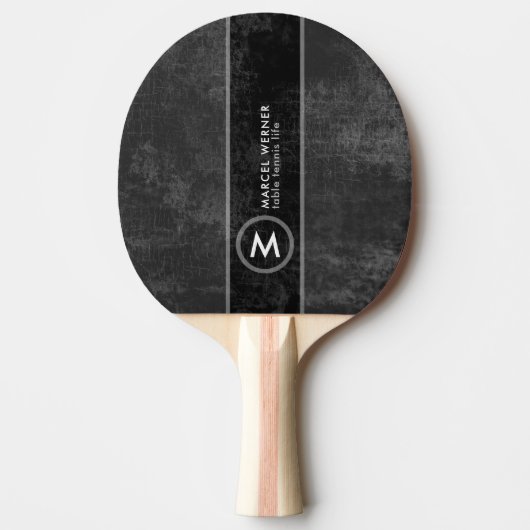 Raquette De Ping Pong Table Tennis Life Paddle avec Monogramme (Devant)