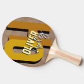 Raquette De Ping Pong Table Tennis Player Cool Name Monogrammed (Côté)