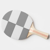 Raquette De Ping Pong Tableau d'échecs gris et blanc (Côté)