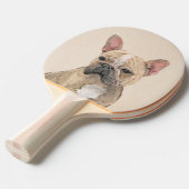 Raquette De Ping Pong Tableau Français Bulldog (Sable) - Joli Original D (Devant Angle)