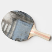 Raquette De Ping Pong Tableau gris et bleu Abstrait (Côté)