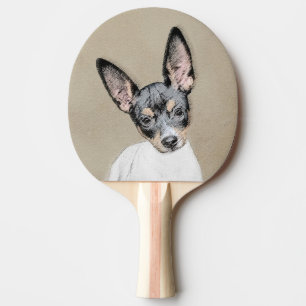 Raquette De Ping Pong Tableau Rat Terrier - Cute Original Chien Art