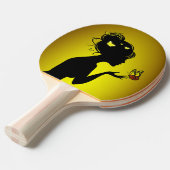 Raquette De Ping Pong Tafeltennisbatje (Voorkant Gekanteld)
