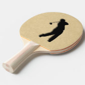 Raquette De Ping Pong Tan Leather Golf (Devant Angle)