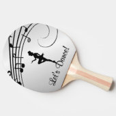 Raquette De Ping Pong Tap Dance 3 Dansons (Côté)