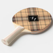 Raquette De Ping Pong Tartan beige et Brown (Devant Angle)
