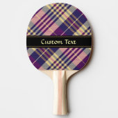 Raquette De Ping Pong Tartan mauve, or et bleu (Dos)