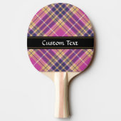 Raquette De Ping Pong Tartan rose, or et bleu (Dos)