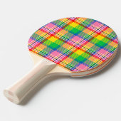Raquette De Ping Pong Tartan vert rose (Devant Angle)
